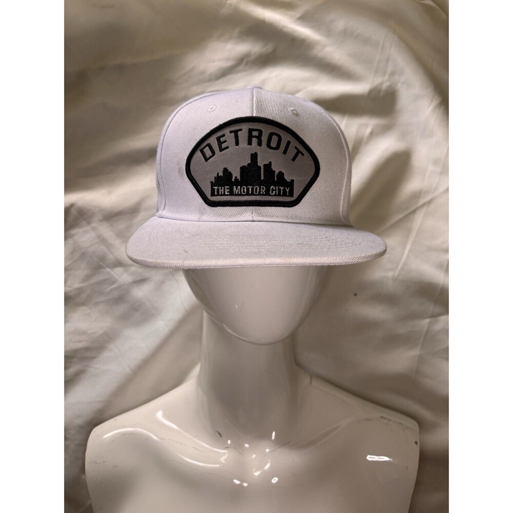 Pit Bull Brand White Detroit The Motor City Snapback hat